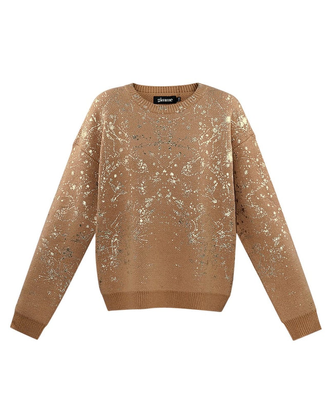 Sweater sparkle statement - black