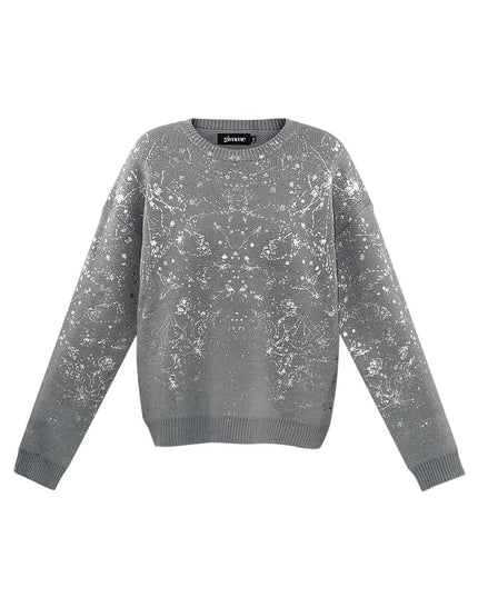 Sweater sparkle statement - black