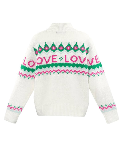 Love Sweater Weather sweater - white