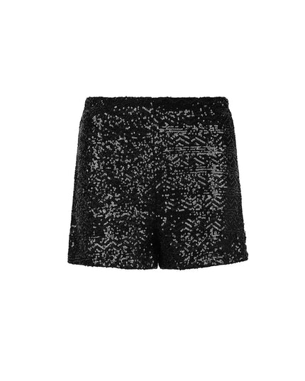 Glitter shorts - black