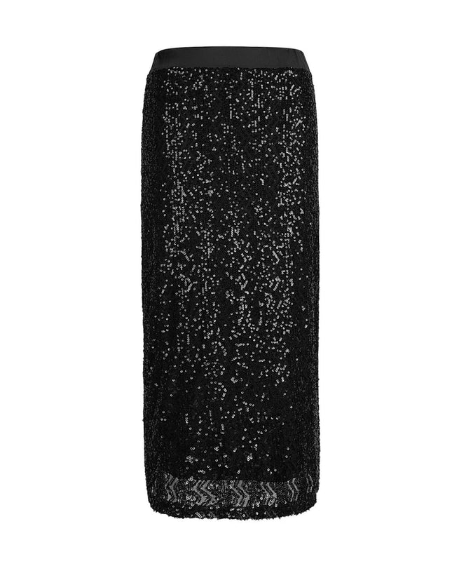 Glitter skirt - black
