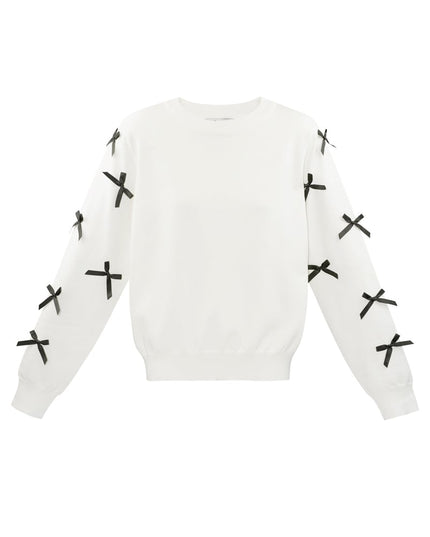 Bow Whisper sweater - fuchsia