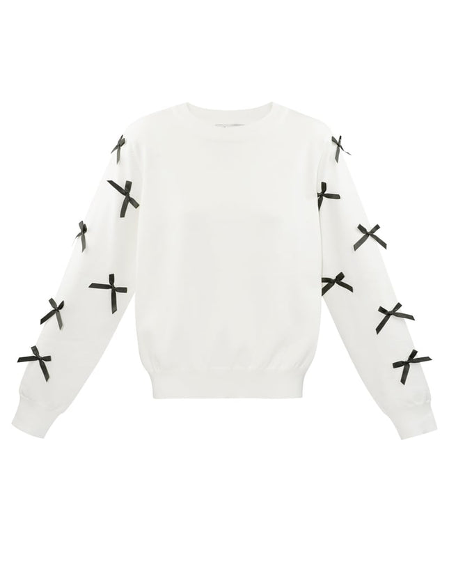 Bow Whisper sweater - fuchsia