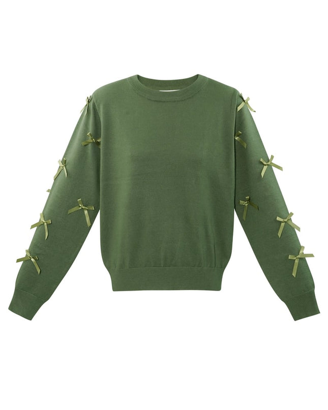 Bow Whisper sweater - fuchsia