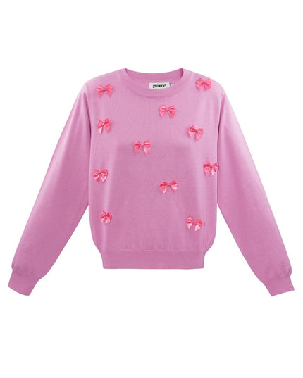 Bow & Grace sweater - pink