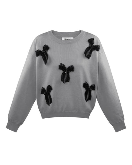 Bow Bliss sweater - black