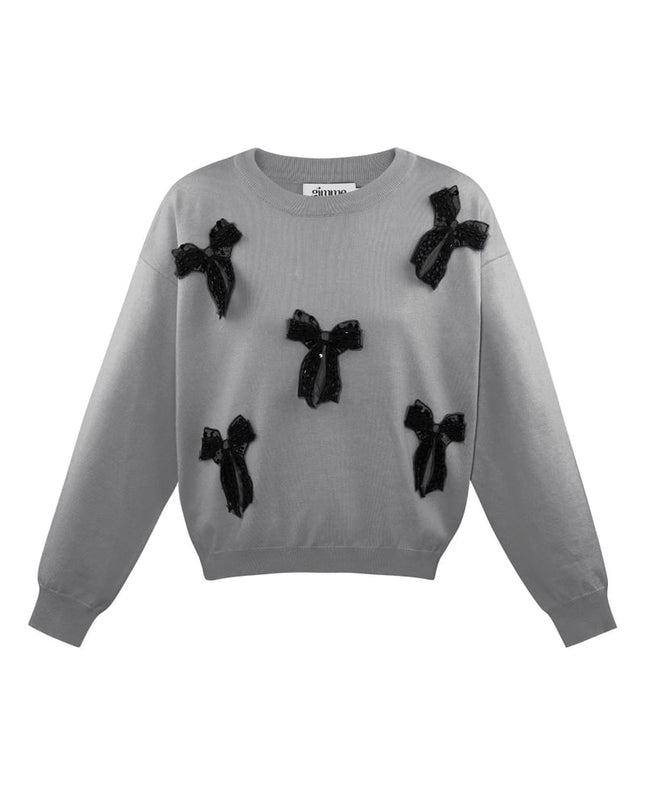 Bow Bliss sweater - black