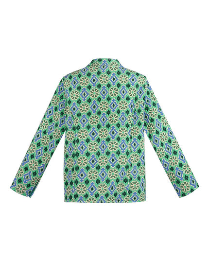Jas groene print - groen