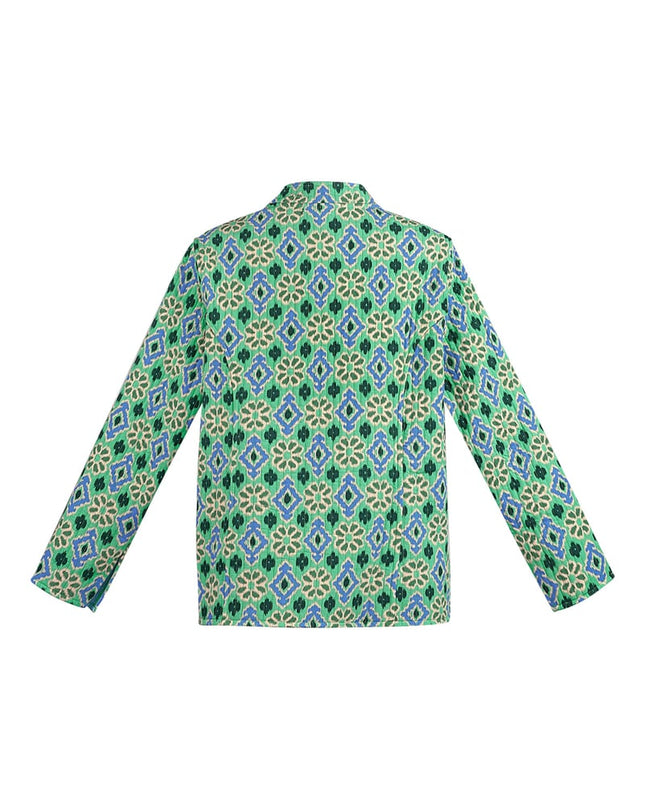 Jas groene print - groen