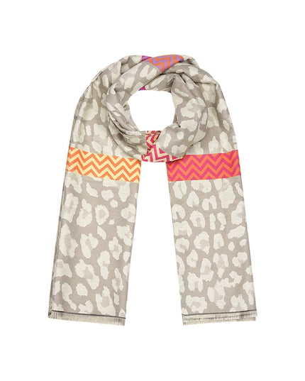 pantersjaal met gekleurde details