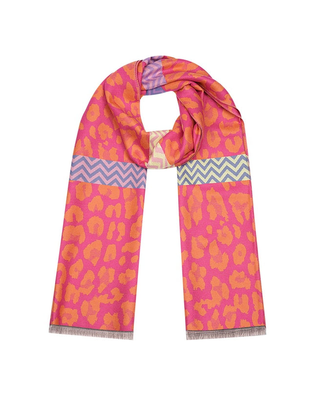 pantersjaal met gekleurde details