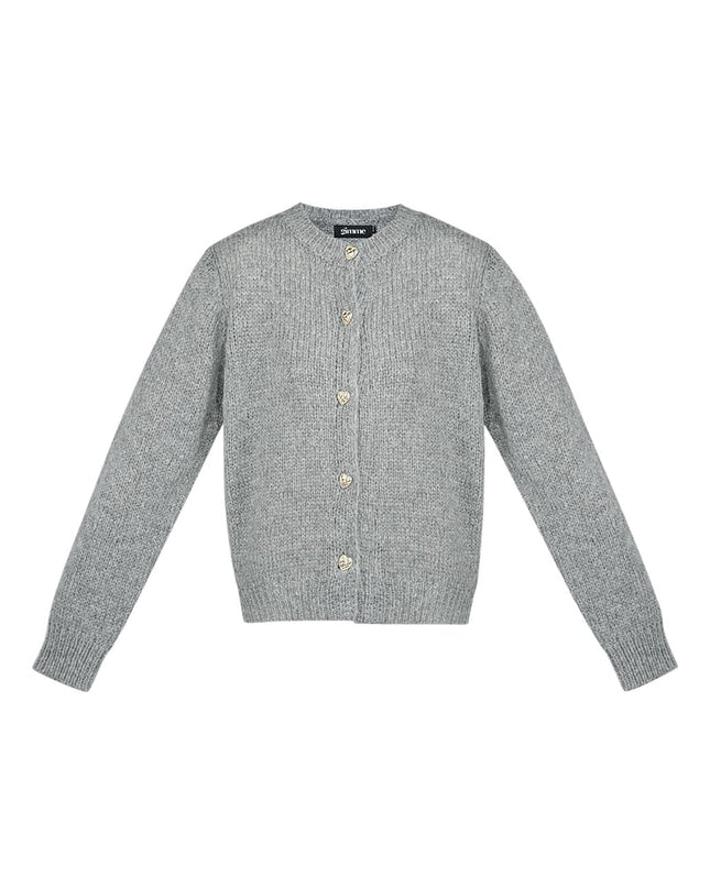 Knitted Love Cardigan - grey
