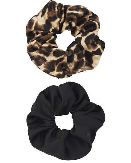 Scrunchie set wild duo - brown black