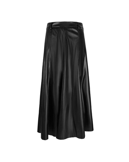PU long skirt - Black