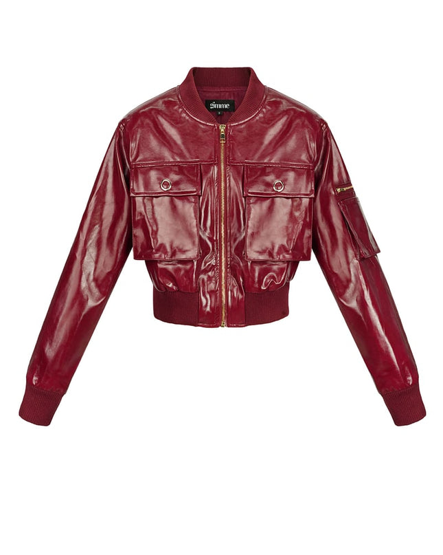 PU biker jacket - Black