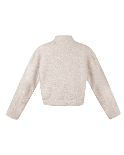 Boucle bomber jacket