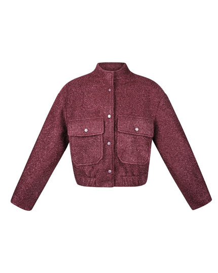 Boucle bomber jacket
