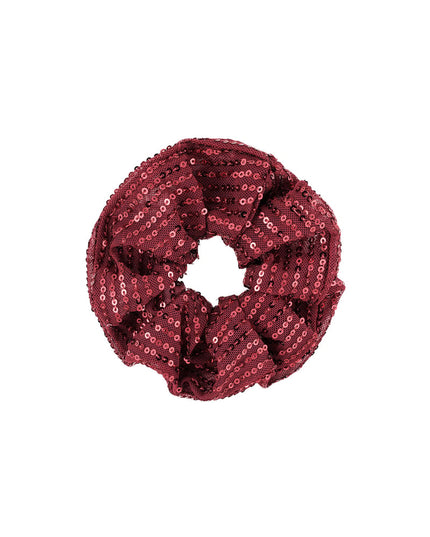 Glitter scrunchie - silver color color