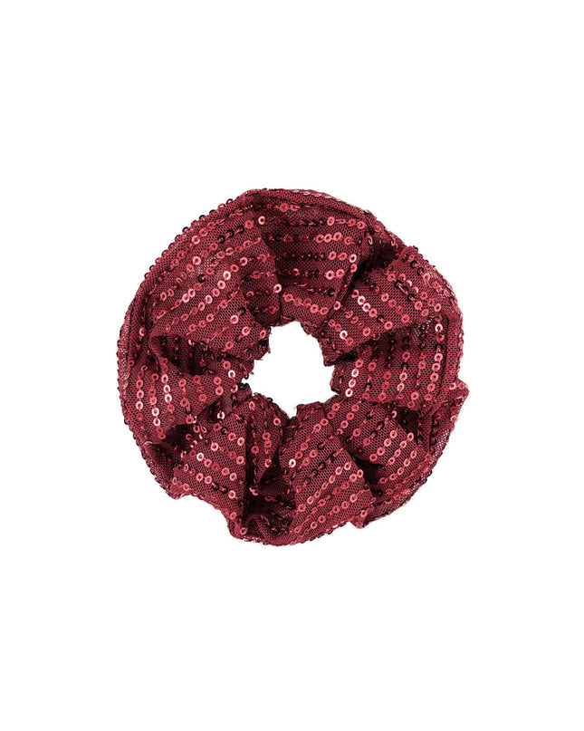 Glitter scrunchie - silver color color