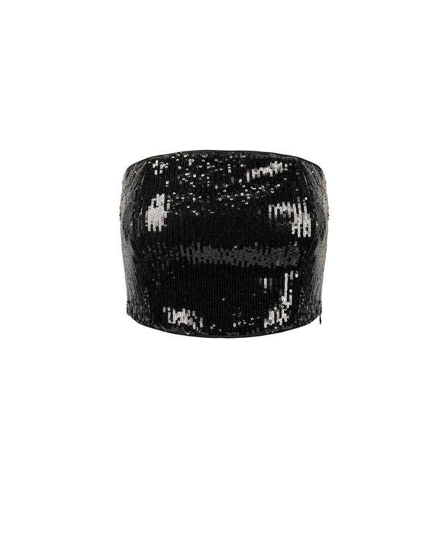glitter bandeau top