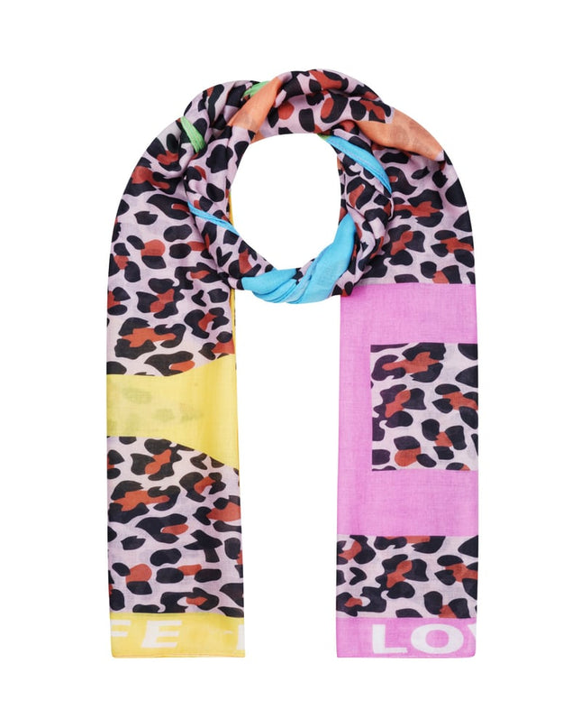 Sjaal festive panterprint