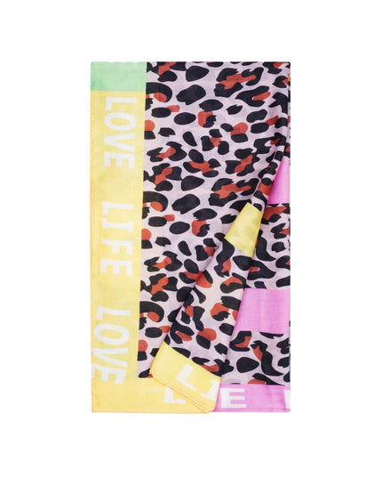 Sjaal festive panterprint