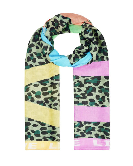 Sjaal festive panterprint
