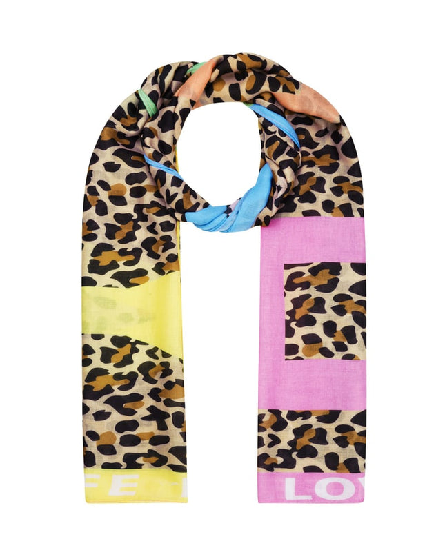 Sjaal festive panterprint