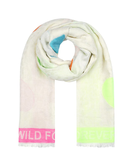 Colorful Print sjaal - multi