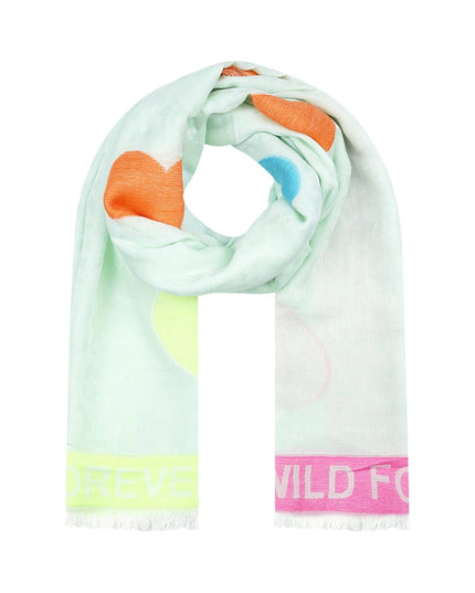 Colorful Print sjaal - multi