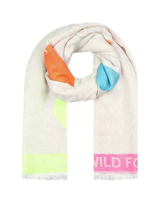 Colorful Print sjaal - multi