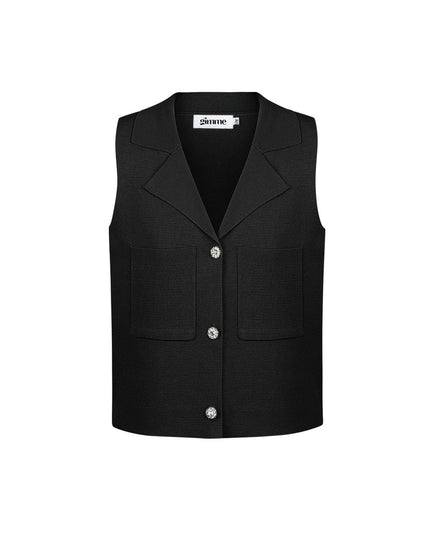 Comfy knitted top - Black