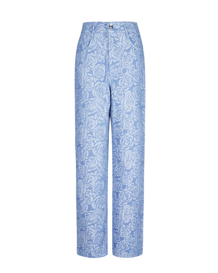 Flower fusion pants - light blue