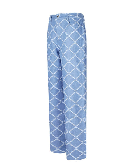 Grids of grace jeans - Light blue