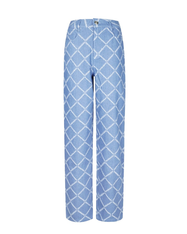 Grids of grace jeans - Light blue