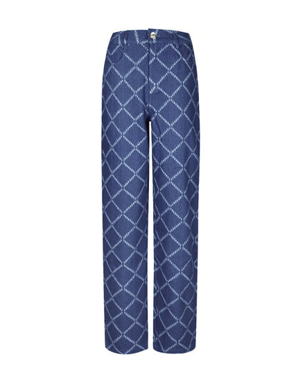 Grids of grace jeans - Light blue