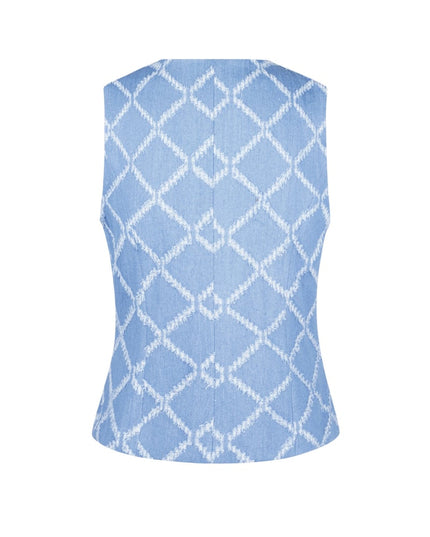Grids of grace corset - Light blue