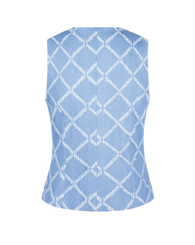 Grids of grace corset - Light blue