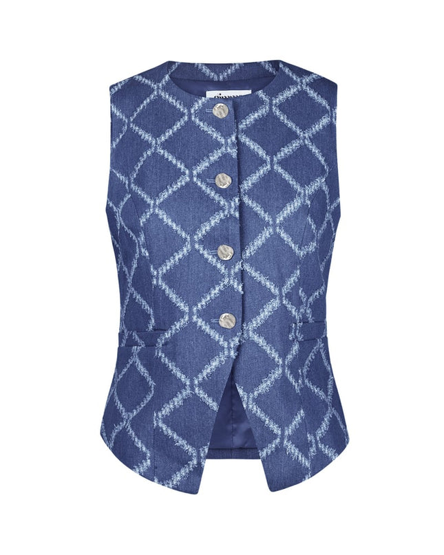 Grids of grace corset - Light blue