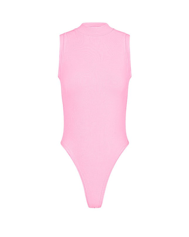 Basic body high neck - Pink