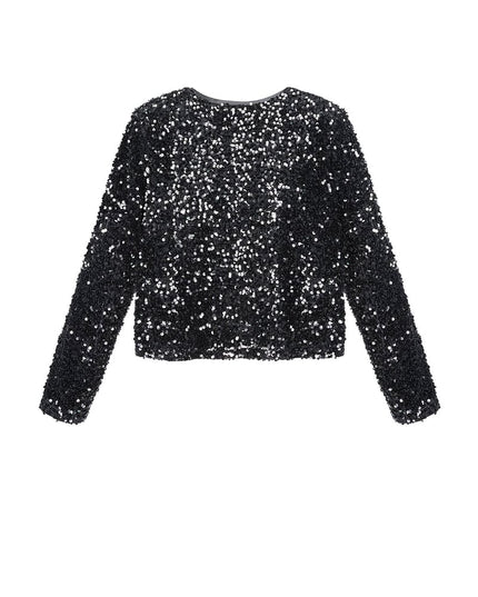 Party top with sequins