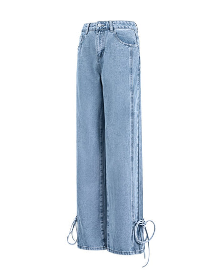 Jeans bossy bow - Blue