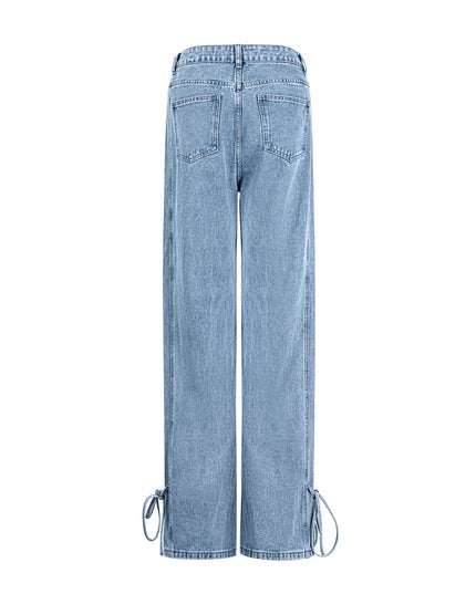 Jeans bossy bow - Blue