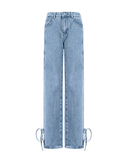 Jeans bossy bow - Blue