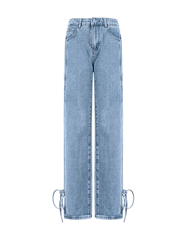 Jeans bossy bow - Blue