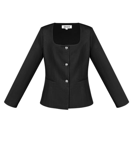 Trendy Blazer Top - lime