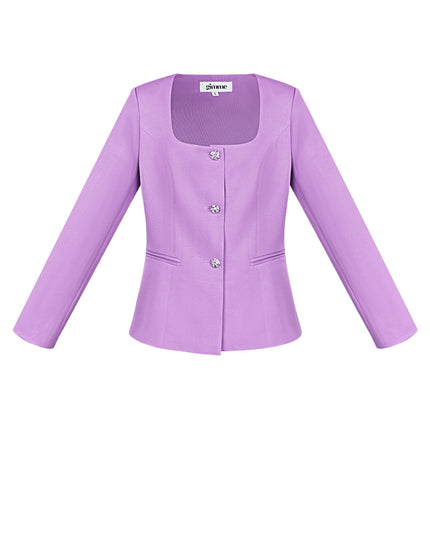 Trendy Blazer Top - lime