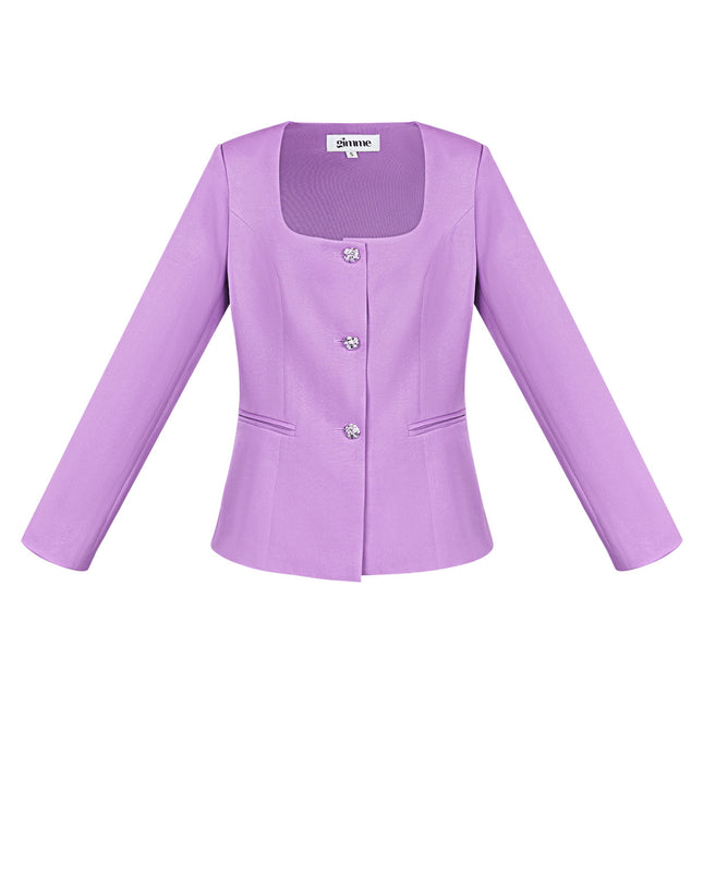 Trendy Blazer Top - lime