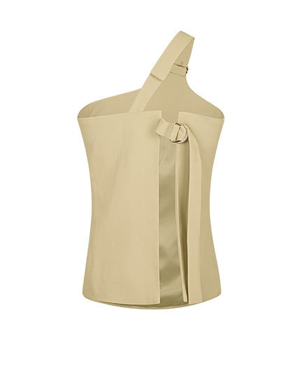 One shoulder cargo top