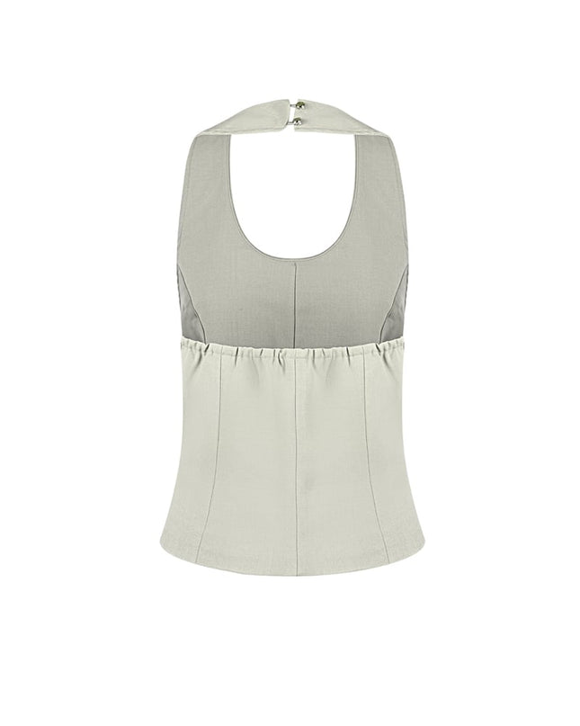 Bow Sleeveless Top